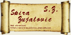 Spira Zujalović vizit kartica